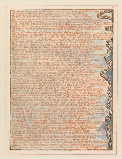 Jerusalem, Platte 65 von William Blake